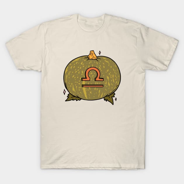 Libra Pumpkin T-Shirt by Doodle by Meg